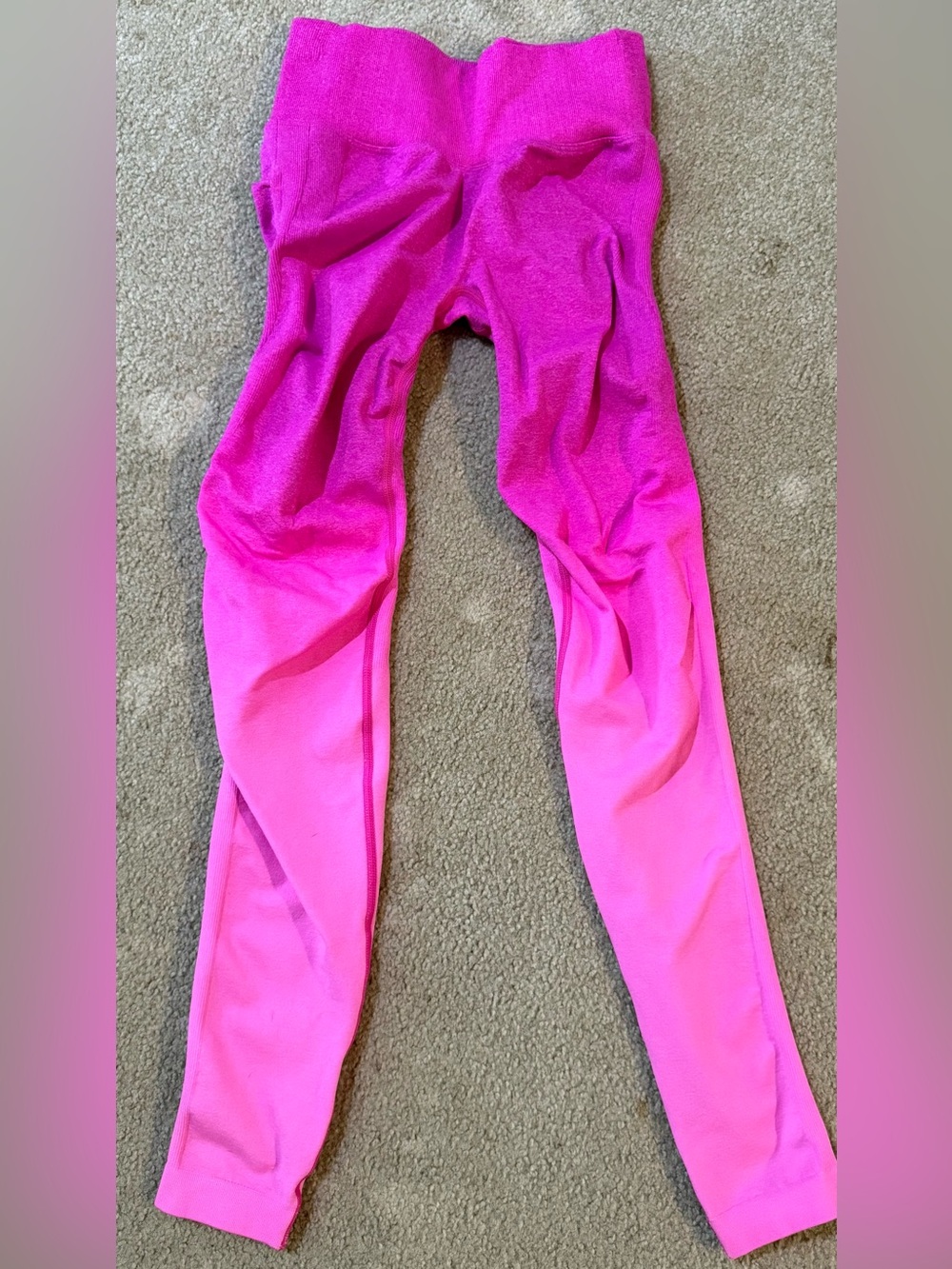 Buffbunny PoshKnit V-Scrunch Leggings Hot Pink Medium